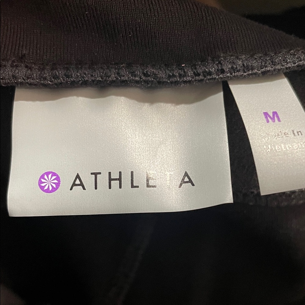 Athleta Black Leggings with Gray Accents - Picture 5 of 8